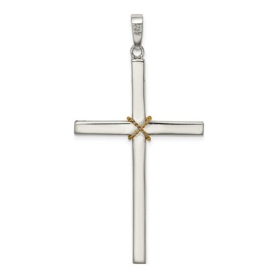 Sterling Silver Rope Crucifix Pendant – view 5