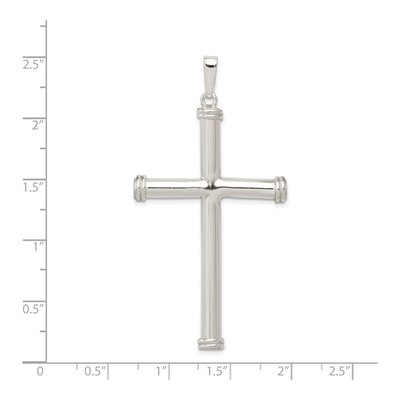 Sterling Silver Hollow Cross Pendant – view 4
