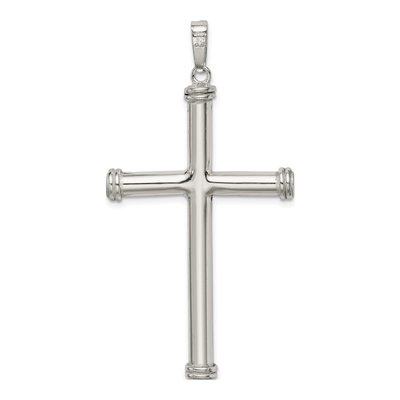 Sterling Silver Hollow Cross Pendant – view 5