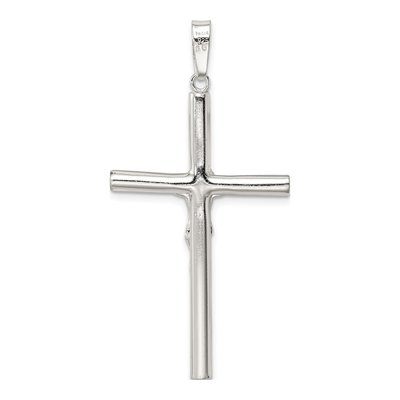 Sterling Silver Hollow Crucifix Pendant – view 5