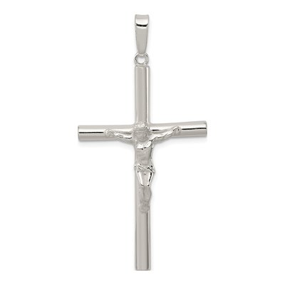 Sterling Silver Hollow Crucifix Pendant