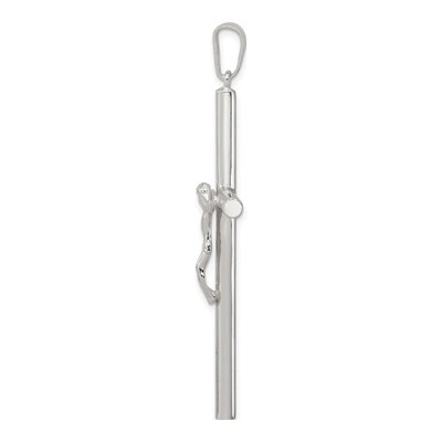 Sterling Silver Hollow Crucifix Pendant – view 3