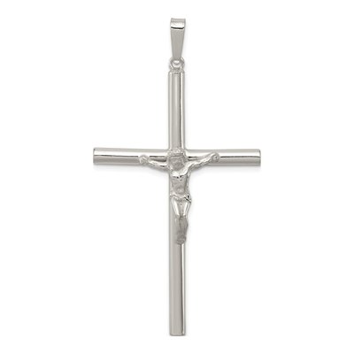Sterling Silver Hollow Crucifix Pendant