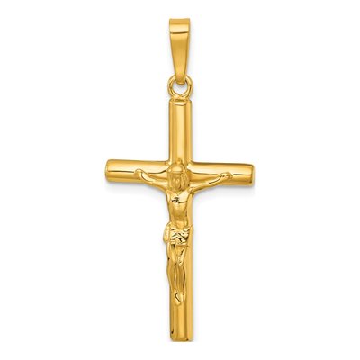 Gold-Plated Sterling Silver Crucifix Pendant