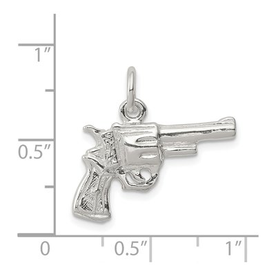 Sterling Silver Revolver Pendant – view 4