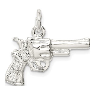 Sterling Silver Revolver Pendant – view 5