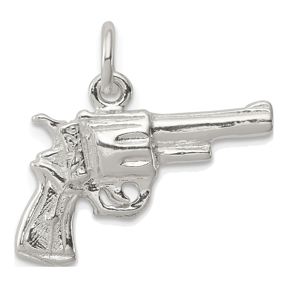 Sterling Silver Revolver Pendant