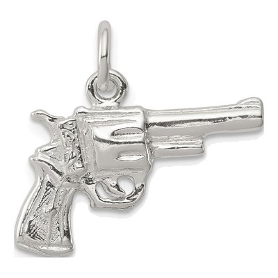Sterling Silver Revolver Pendant