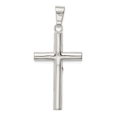Sterling Silver Hollow Crucifix Cross Pendant – view 5