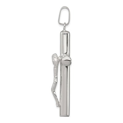 Sterling Silver Hollow Crucifix Cross Pendant – view 3