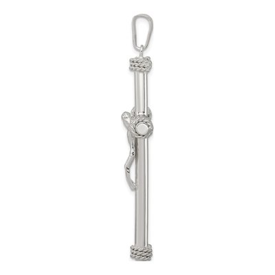 Sterling Silver Textured Crucifix Pendant – view 3