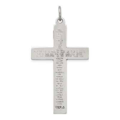 Sterling Silver INRI Crucifix Cross Pendant – view 5