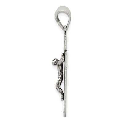 Sterling Silver Antiqued Box Cross Pendant – view 3