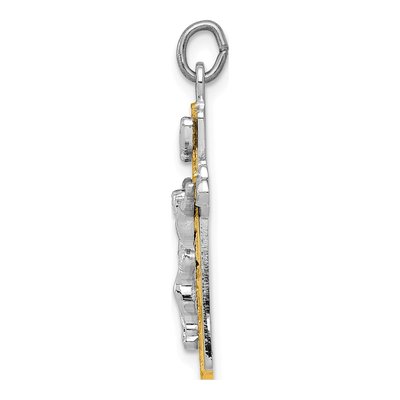 Sterling Silver INRI Crucifix Cross Pendant – view 3