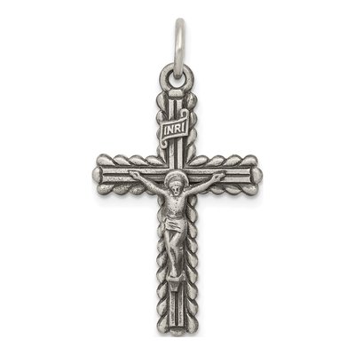 Sterling Silver INRI Crucifix Pendant