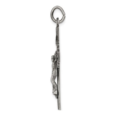 Sterling Silver INRI Crucifix Pendant – view 3