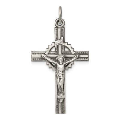 Sterling Silver INRI Crucifix Pendant