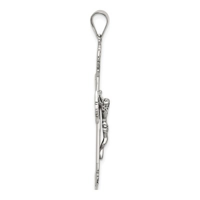 Sterling Silver Antiqued Crucifix Pendant – view 3