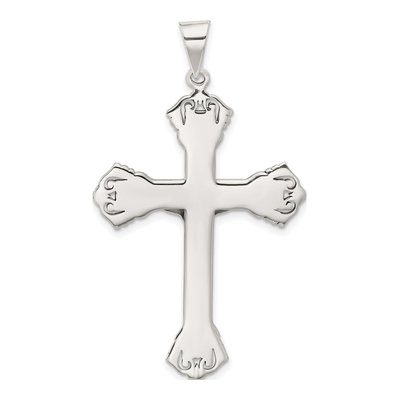 Sterling Silver Antiqued Crucifix Pendant – view 4