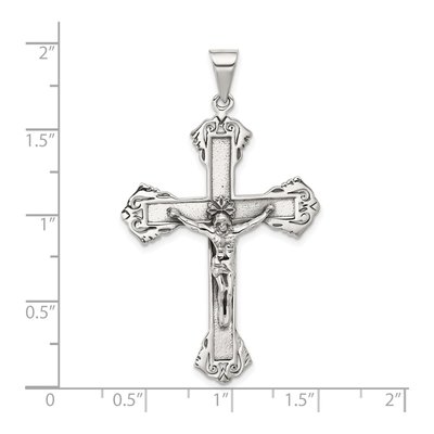Sterling Silver Antiqued Crucifix Pendant – view 5