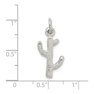 Sterling Silver 3D Cactus Pendant – view 4