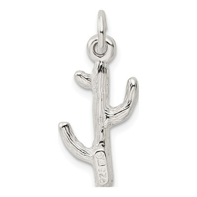 Sterling Silver 3D Cactus Pendant – view 5