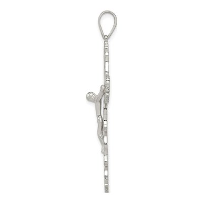 Sterling Silver Filigree Cross Crucifix Pendant – view 3