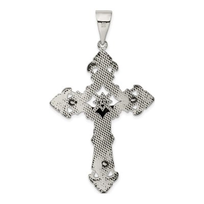 Sterling Silver Antiqued Crucifix Pendant – view 5