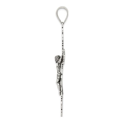 Sterling Silver Antiqued INRI Crucifix Pendant – view 3