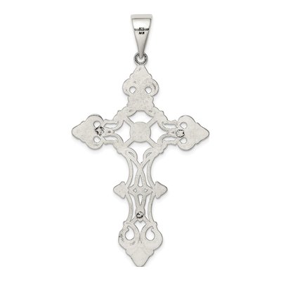 Sterling Silver Antiqued INRI Crucifix Pendant – view 5