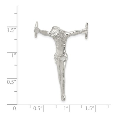 Sterling Silver Jesus Cross Slide Pendant – view 4