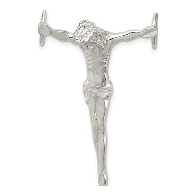 Sterling Silver Jesus Cross Slide Pendant