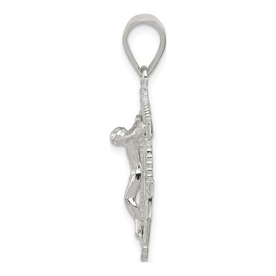 Sterling Silver Mini Mariner INRI Crucifix Pendant – view 3