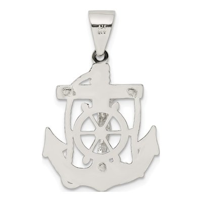 Sterling Silver Mini Mariner INRI Crucifix Pendant – view 5