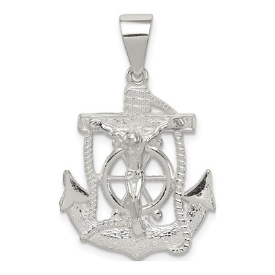 Sterling Silver Mini Mariner INRI Crucifix Pendant