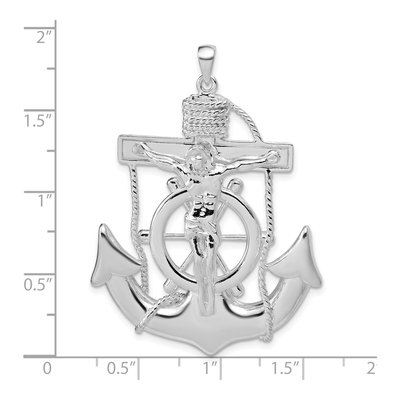 Sterling Silver Mariner Cross Pendant – view 4