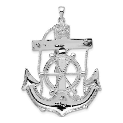 Sterling Silver Mariner Cross Pendant – view 5