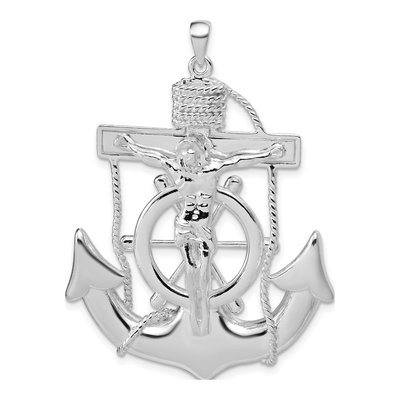 Sterling Silver Mariner Cross Pendant