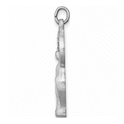 Sterling Silver CZ Miraculous Medal Pendant – view 3
