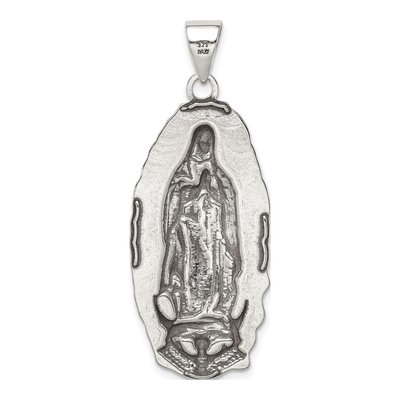 Sterling Silver Antiqued Religious Pendant – view 5