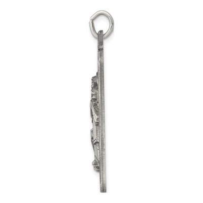 Sterling Silver St Christopher Medal Pendant – view 3