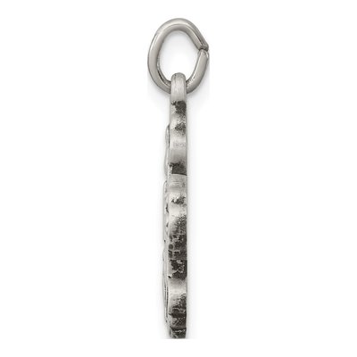 Sterling Silver Antiqued Mini 4-Way Medal Cross Pendant – view 3