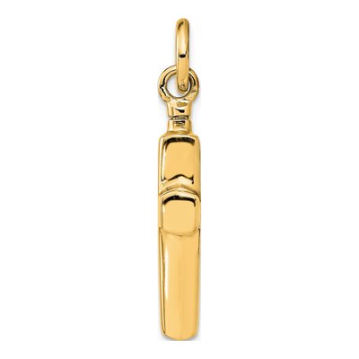 Gold-Plated Sterling Silver Cross Ash Holder Pendant – view 2