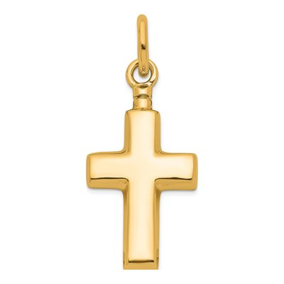 Gold-Plated Sterling Silver Cross Ash Holder Pendant – view 3