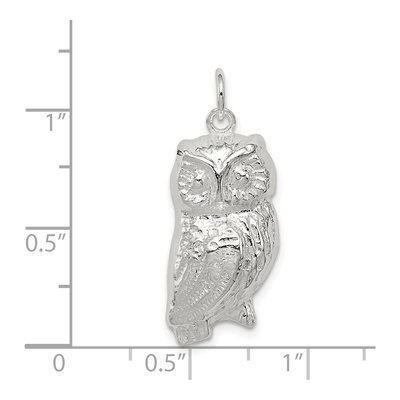 Sterling Silver Owl Charm – view 4