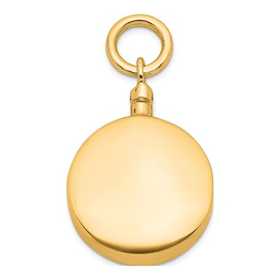 Gold-Plated Sterling Silver Round Ash Holder Pendant – view 3