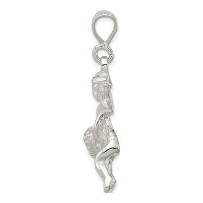 Sterling Silver Flying Angel Heart Pendant – view 3