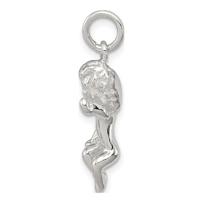 Sterling Silver 3-D Angel Figure Pendant – view 3
