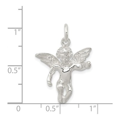 Sterling Silver 3-D Angel Figure Pendant – view 4