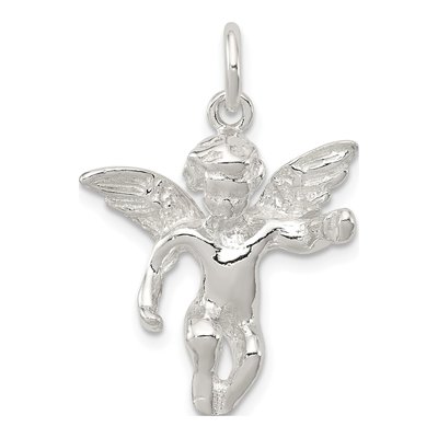 Sterling Silver 3-D Angel Figure Pendant